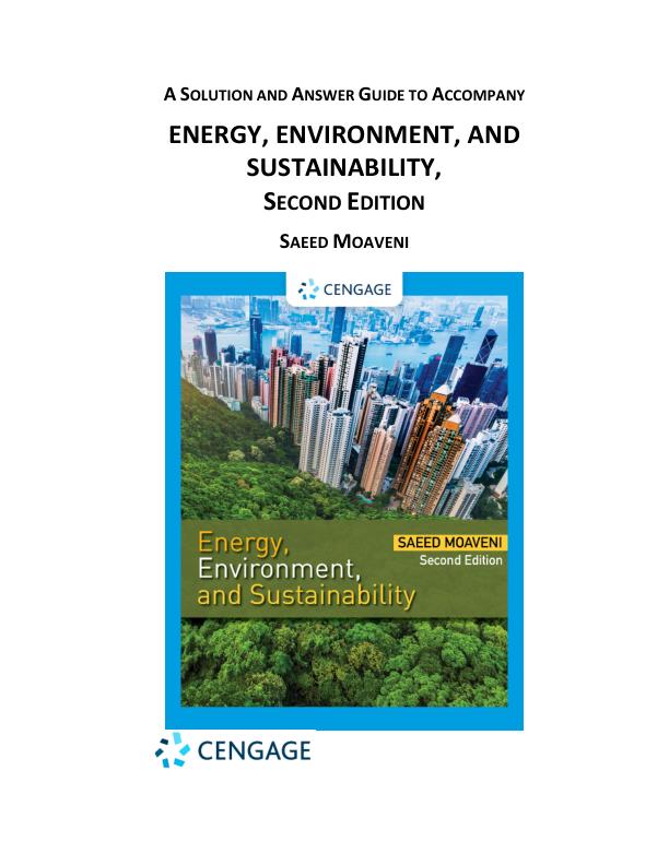 Solution Manual For Energy, Environment, and Sustainability 2nd Edition by Saeed Moaveni Chapter 1-13.pdf