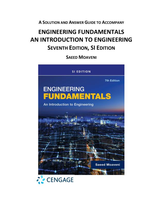 Solution Manual For Engineering Fundamentals An Introduction to Engineering, SI Edition 7th Edition by Saeed Moaveni Chapter 1-21.pdf