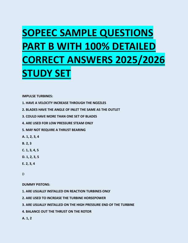mobile-preview-SOPEEC SAMPLE QUESTIONS  PART B WITH 100% DETAILED  CORRECT ANSWERS 2025/2026  STUDY SET 