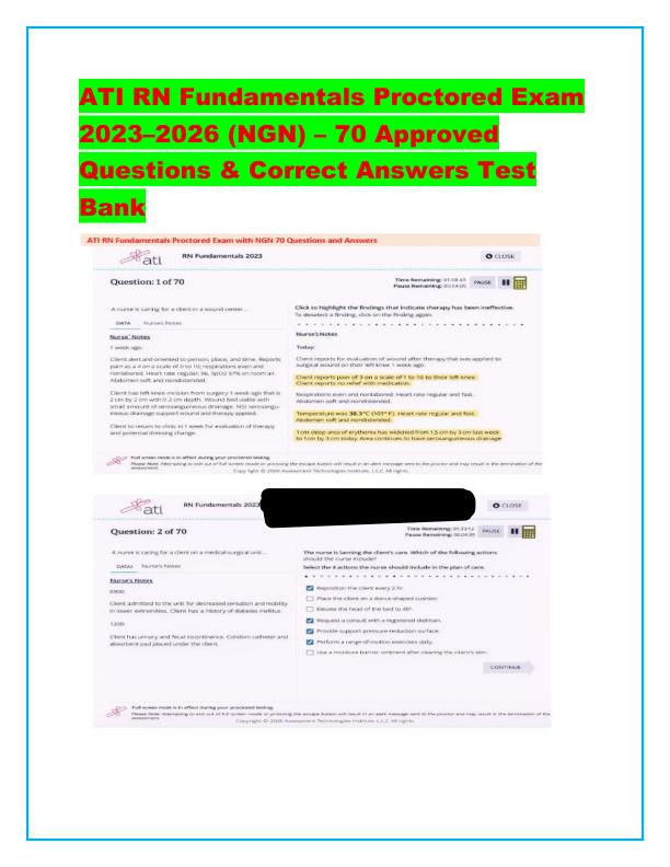 mobile-preview-ATI RN Fundamentals Proctored Exam 2023