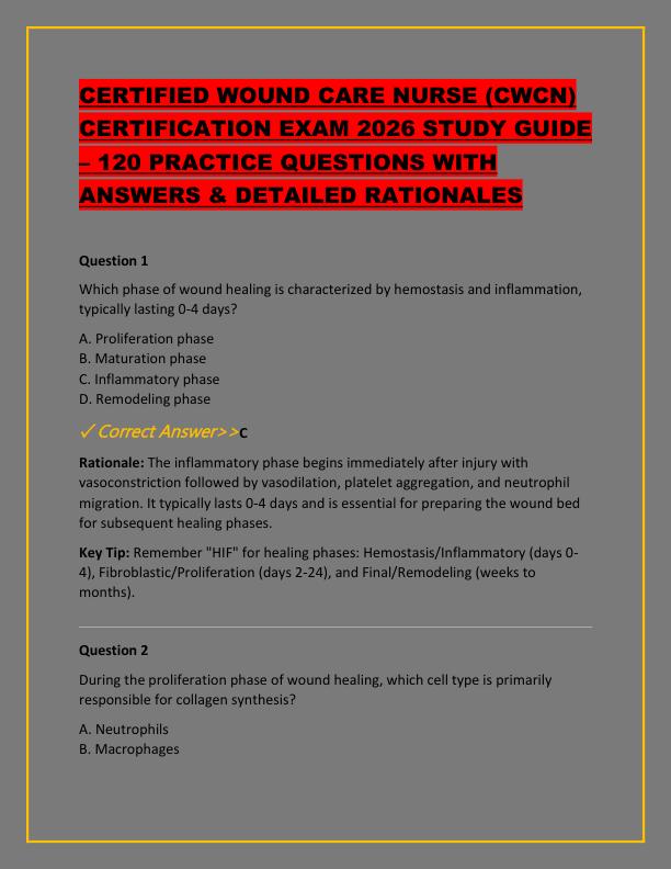 CERTIFIED WOUND CARE NURSE