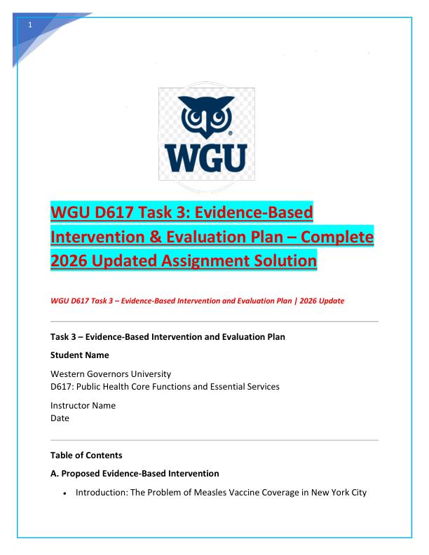 WGU D617 Task 3
