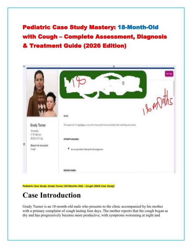 Pediatric Case Study Mastery