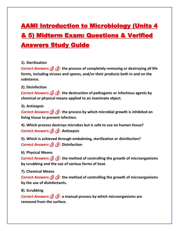 AAMI Introduction to Microbiology