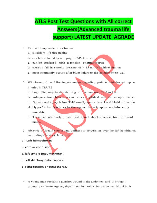 ATLS_Post_Test_Questions_with_All_correct_Answers_Advanced_trauma