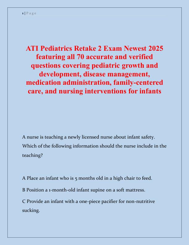 mobile-preview-ATI_Pediatrics_Retake_2_Exam_Newest_2025_featuring_all_70_accurate