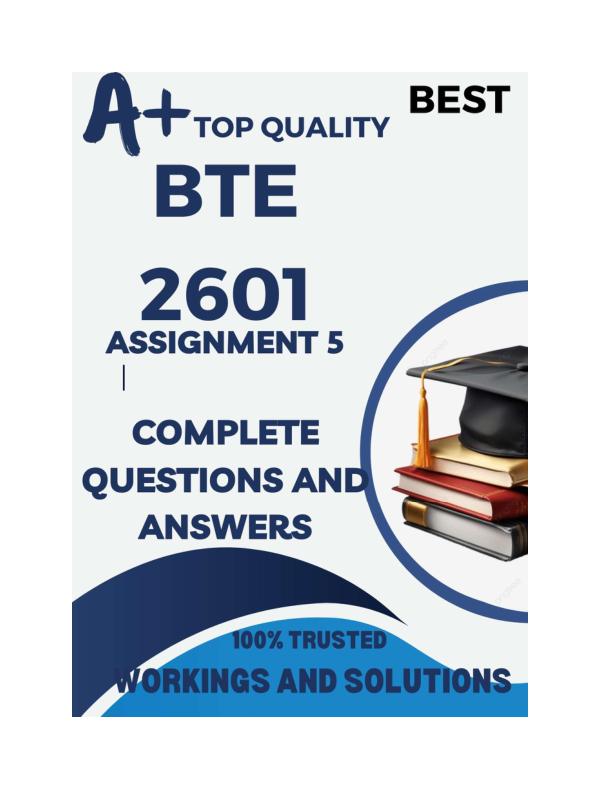BTE2601 Assignment 5 PORTFOLIO 2025 (Answer Guide)