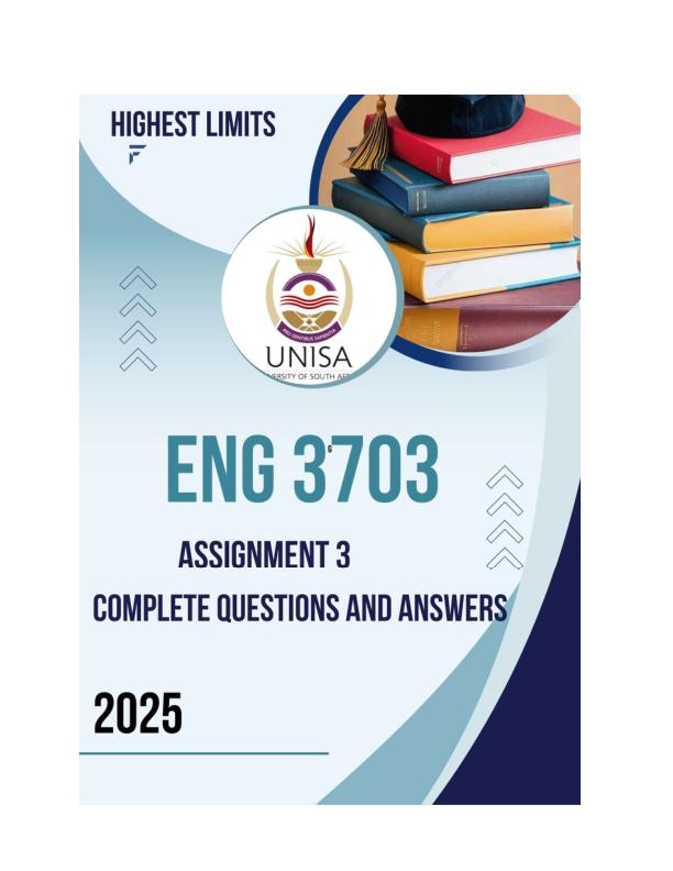 ENG3703 Assignment 3 2025 (Answer Guide)