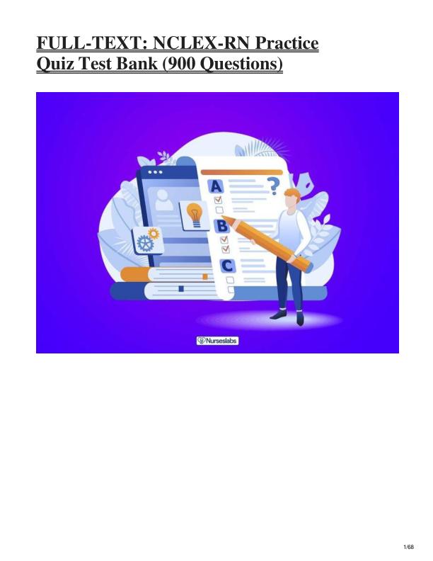 mobile-preview-NCLEX-RN Practice Quiz Test Bank #2-75 Exam Questions & Answers  Complete NCLEX Prep Guide  A+ Resource