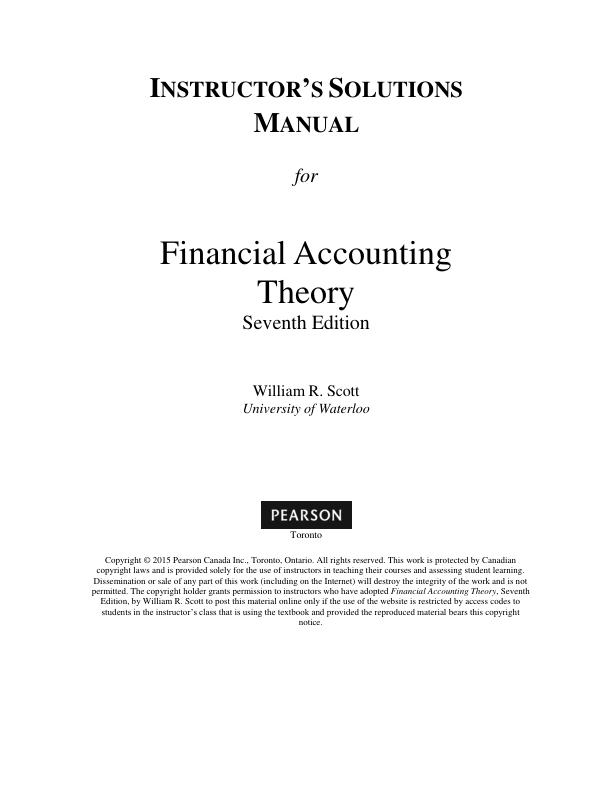 mobile-preview-Solution Manal For Financial Accounting Theory Seventh Edition by William R. Scott Chapter 1-13 | (Complete 100%A+ Guide)