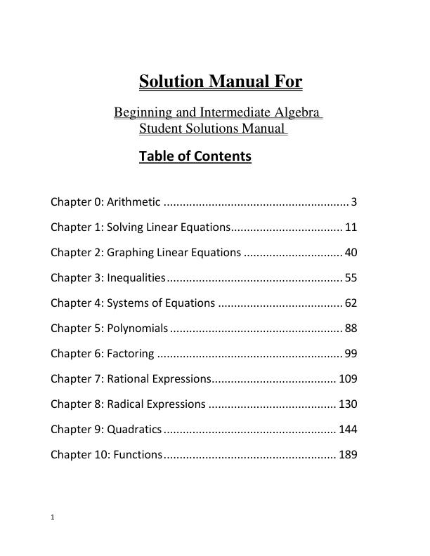 mobile-preview-Solution Manual For Beginning and Intermediate Algebra Student Chapter 0-10 (Complete 100%A+ Guide)