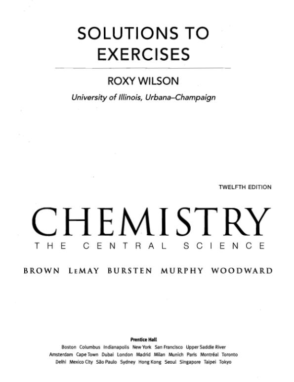 mobile-preview-Solution Manual For Chemistry the Central Science 12th Edition by Brown Lemay Bursten | Chapter 1-24