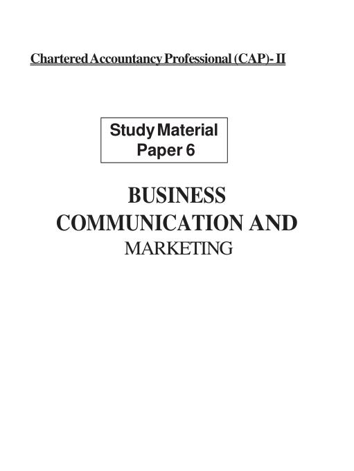 mobile-preview-Solution Manual For CAP-II Study Material Business Communication & Marketing Chapter 1-12 (Complete 100%A+ Guide)