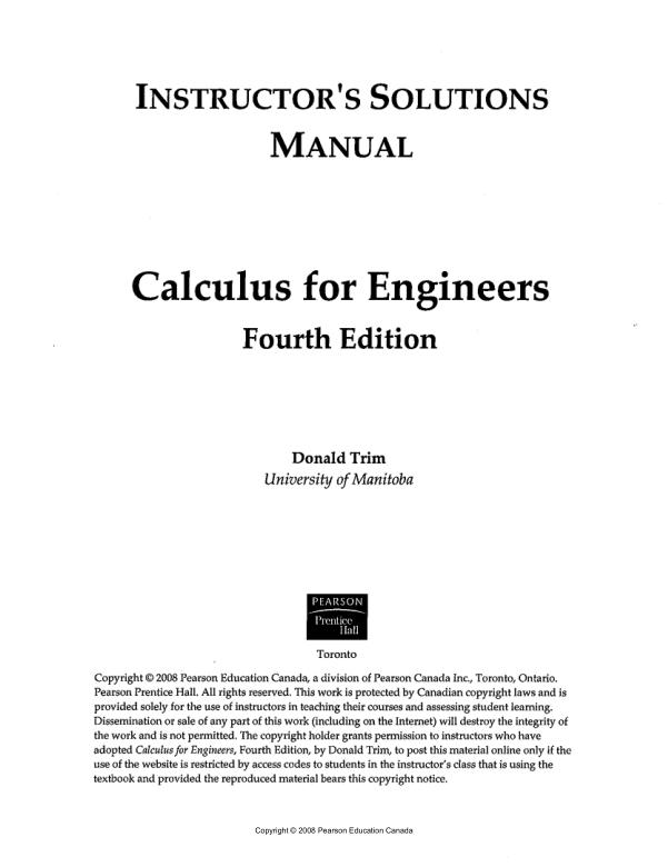 mobile-preview-Solution Manual For Calculus for Engineers 4th Edition by Donald Trim Chapter 1-15