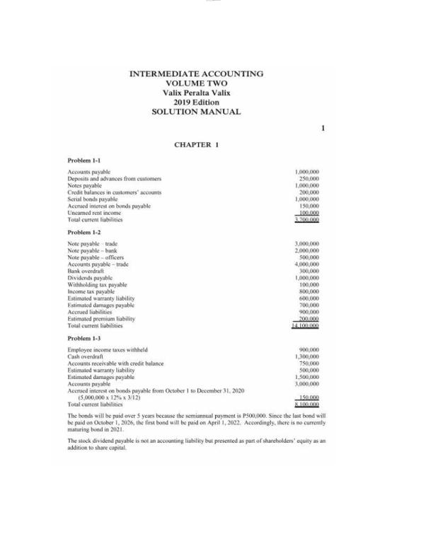 mobile-preview-Solution Manual For Intermediate Accounting Volume 2 Valix Peralta Valix 2019 | Chapter 1-25