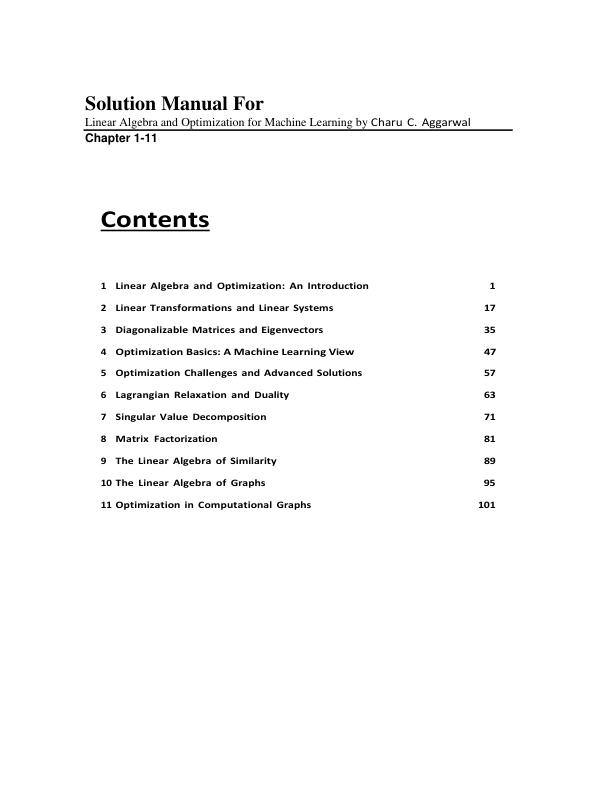 mobile-preview-Solution Manual For Linear Algebra and Optimization for Machine Learning by Charu C. Aggarwal Chapter 1-11