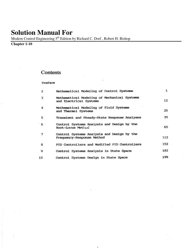 mobile-preview-Solution Manual For Modern Control Engineering 5th Edition by Richard C. Dorf , Robert H. Bishop Chapter 1-10 | With Complete Solution Guide A+