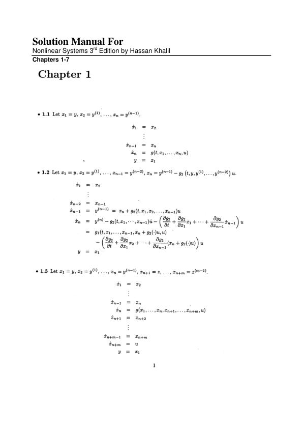 mobile-preview-Solution Manual For Nonlinear Systems 3rd Edition by Hassan Khalil | Chapters 1-7