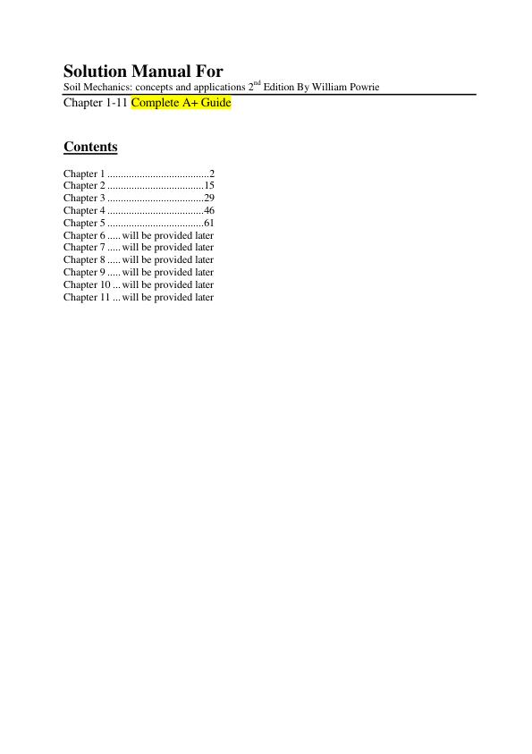 mobile-preview-Solution Manual For Soil Mechanics concepts and applications 2nd Edition By William Powrie