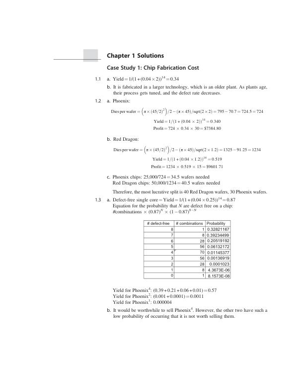 Solution Manual For Computer Architecture, A Quantitative Approach  Edition 6 By John L. Hennessy and David A. Patterson
