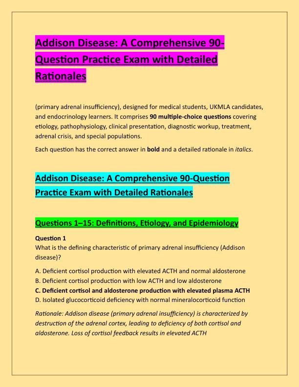 Addison Disease