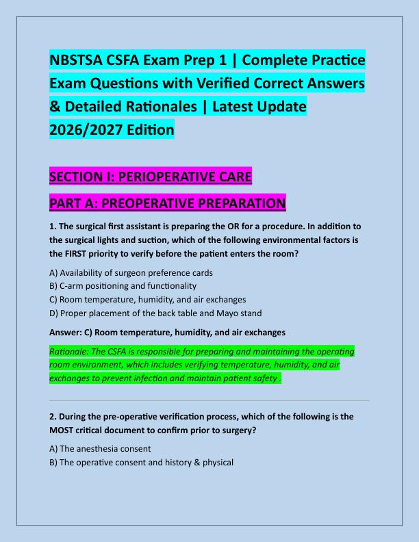 NBSTSA CSFA Exam Prep 1