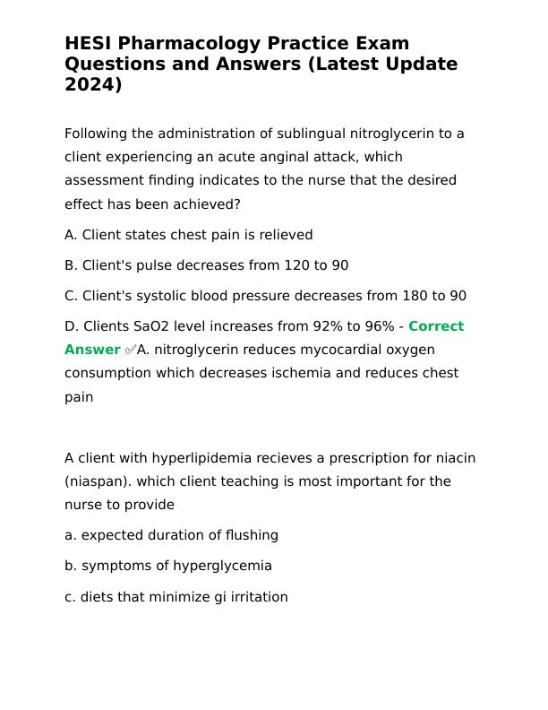 HESI_Pharmacology_Practice_Exam_Questions_and_Answers__Latest_Update_2024_.docx