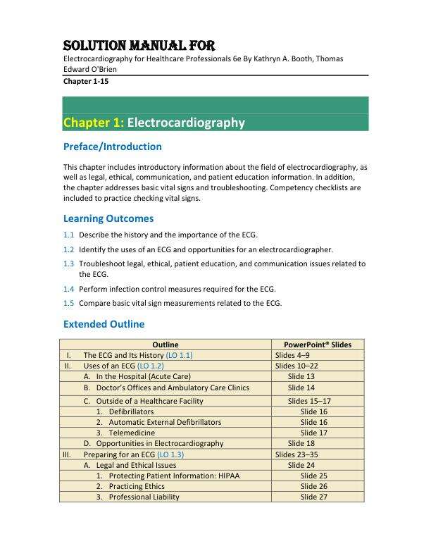 Solution Manual For Electrocardiography for Healthcare Professionals 6th Edition By Kathryn A. Booth, Thomas Edward O'Brien Chapter 1-15.pdf