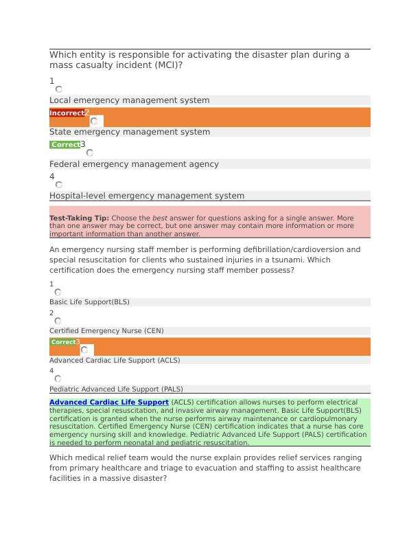 1. Which entity is responsible for activating the disaster plan during a.pdf