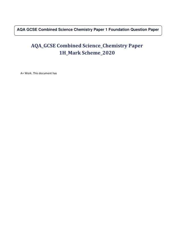 AQA GCSE Combined Science Chemistry Paper 1 Foundation Question Paper.pdf