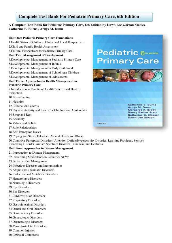 Test Bank for Pediatric Primary Care 6th Edition Burns DunnBrady.pdf