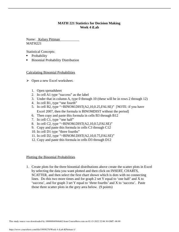 MATH 221 Statistics for Decision Making Week 4 iLab.pdf