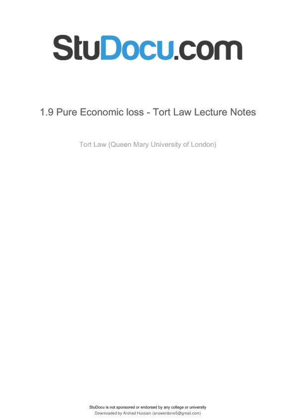 1.9-pure-economic-loss-tort-law-lecture-notes.pdf