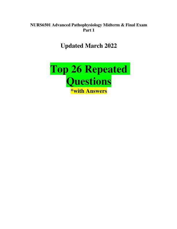 NURS 6501Midterm Exam Review.pdf