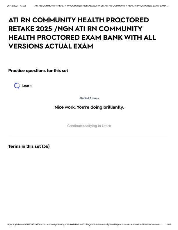 ATI RN COMMUNITY HEALTH PROCTORED RETAKE 2025 _NGN ATI RN COMMUNITY HEALTH PROCTORED EXAM BANK WITH ALL VERSIONS ACTUAL EXAM.pdf