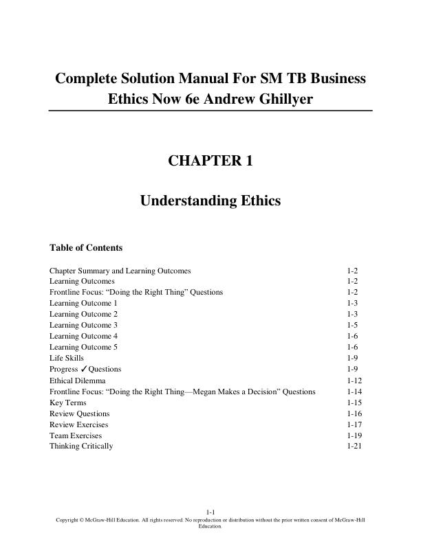 Solution Manual for Business Ethics Now 6e Andrew Ghillyer.pdf