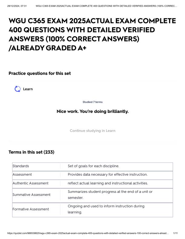 WGU C365 EXAM 2025ACTUAL EXAM COMPLETE 400 QUESTIONS WITH DETAILED VERIFIED ANSWERS (100% CORRECT ANSWERS) _ALREADY GRADED A+.pdf