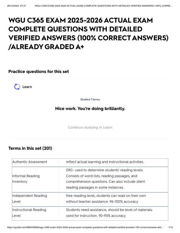 WGU C365 EXAM 2025-2026 ACTUAL EXAM COMPLETE QUESTIONS WITH DETAILED VERIFIED ANSWERS (100% CORRECT ANSWERS) _ALREADY GRADED A+.pdf