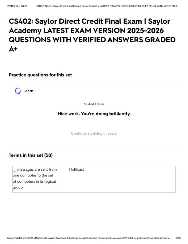 CS402_ Saylor Direct Credit Final Exam _ Saylor Academy LATEST EXAM VERSION 2025-2026 QUESTIONS WITH VERIFIED ANSWERS GRADED A+.pdf