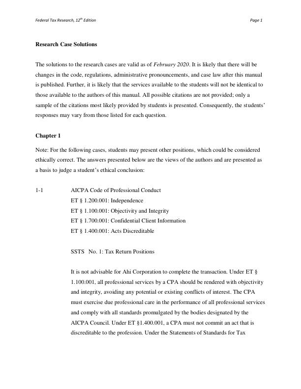 Research Case Solutions For Federal Tax Research 12th Edition by Roby Sawyers, Steven Gill.pdf