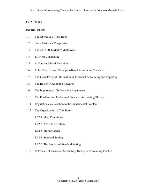 Solution Manual for Financial Accounting Theory 8th Edition by William Scott, Patricia O'Brien.pdf