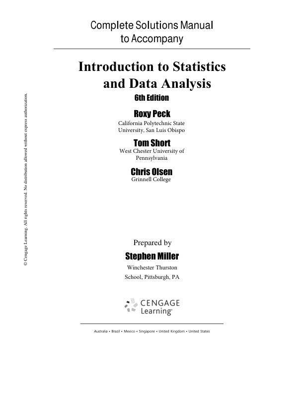 Solution Manual for Introduction to Statistics and Data Analysis 6th Edition by Roxy Peck, Chris Olsen, Tom Short.pdf