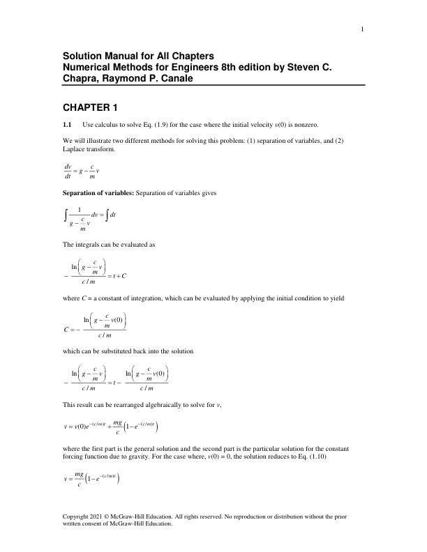 Solution Manual for Numerical Methods for Engineers 8th edition by Steven C. Chapra, Raymond P. Canale.pdf