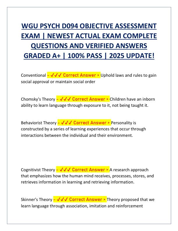 WGU PSYCH D094 OBJECTIVE ASSESSMENT EXAM.pdf