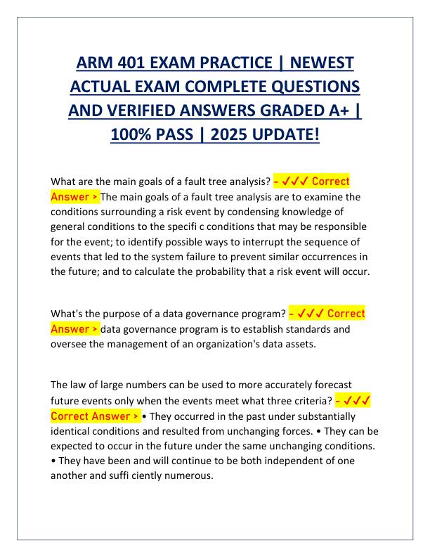 ARM 401 EXAM PRACTICE.pdf