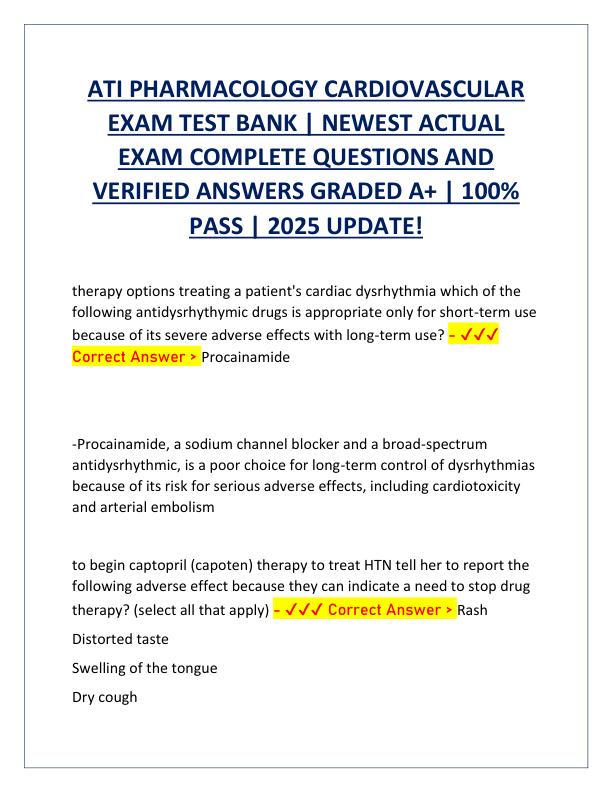 ATI PHARMACOLOGY CARDIOVASCULAR EXAM TEST BANK.pdf