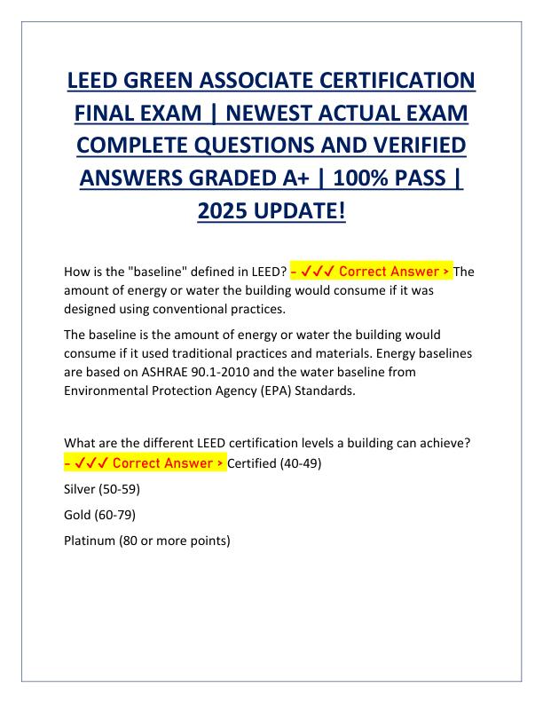 LEED GREEN ASSOCIATE CERTIFICATION FINAL EXAM.pdf