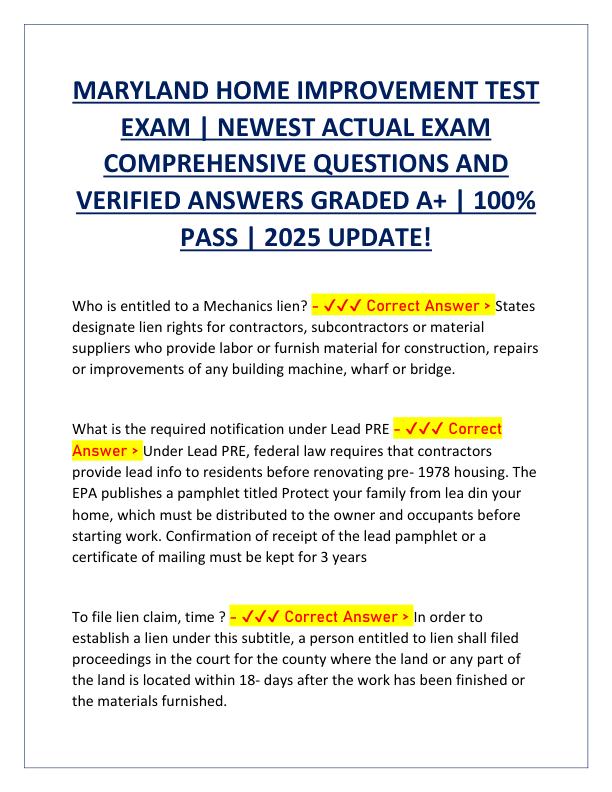 MARYLAND HOME IMPROVEMENT TEST EXAM.pdf