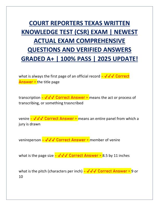 COURT REPORTERS TEXAS WRITTEN KNOWLEDGE TEST.pdf