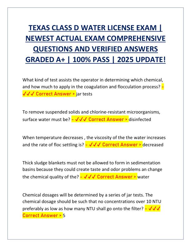 TEXAS CLASS D WATER LICENSE EXAM.pdf